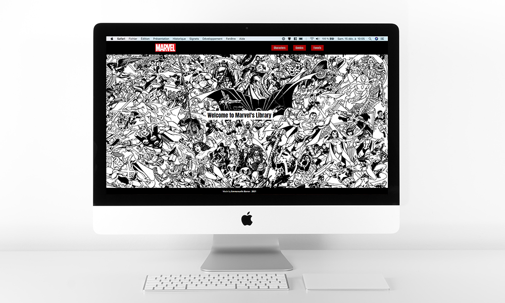 web design programmation marvel react javascript node