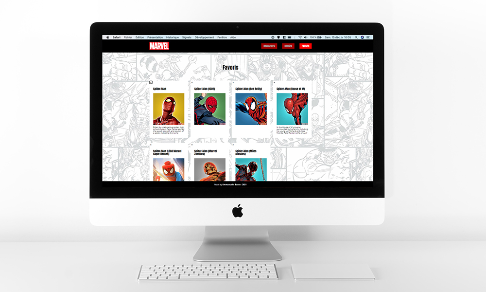 web design programmation marvel react javascript node